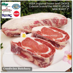 Beef Ribeye lip-on USDA CHOICE frozen whole cut +/- 8kg price/kg brand CREEKSTONE - PREORDER 2-3 days notice (Scotch-Fillet / Cube-Roll)